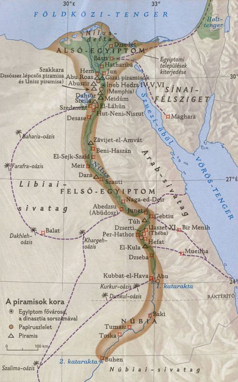 egyiptom térképe magyarul